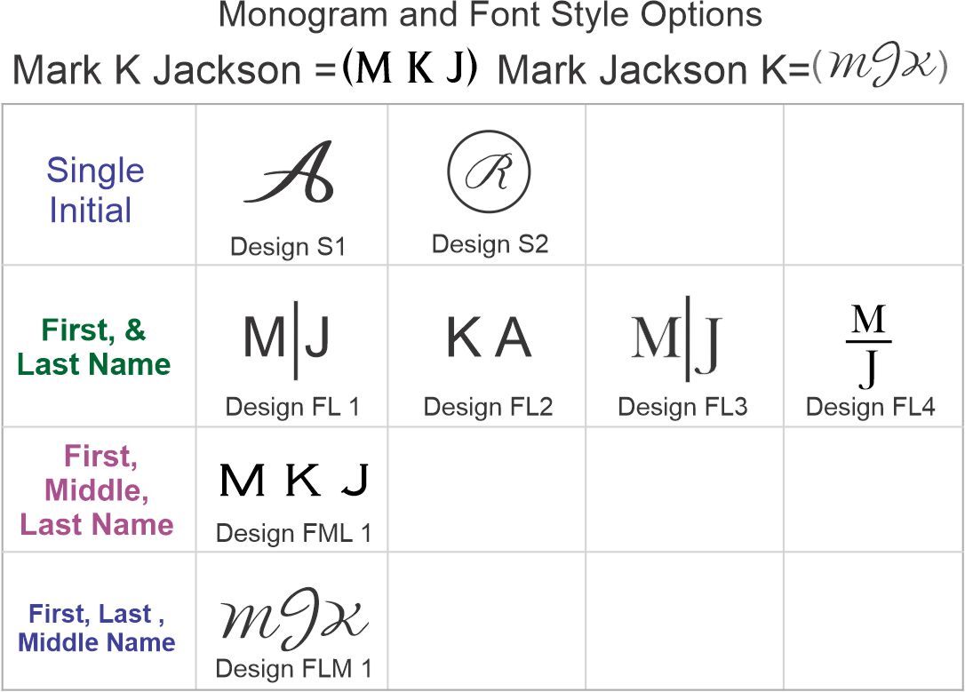 monogram designs